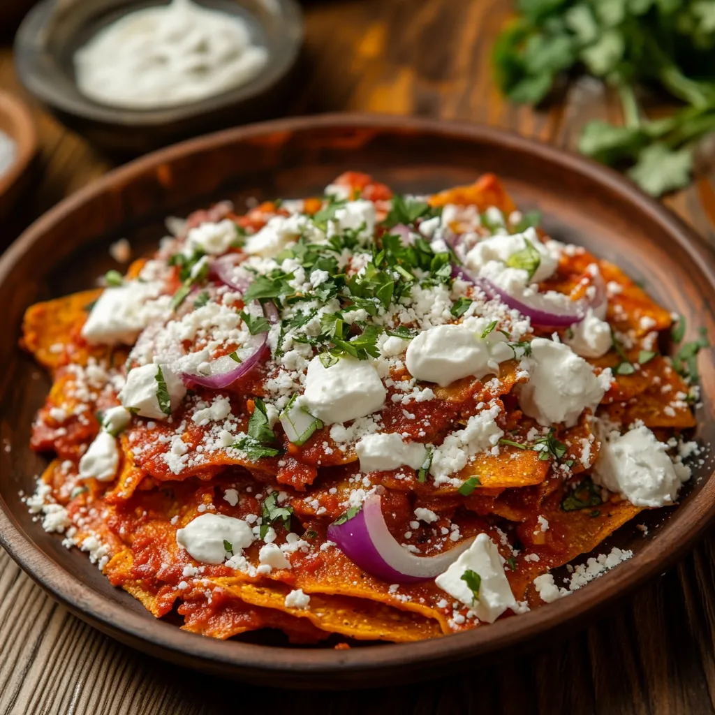 Chilaquiles Rojos Tradicionales